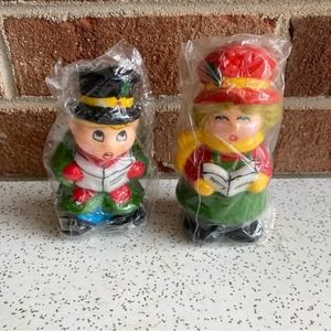 Christmas Carolers Candles